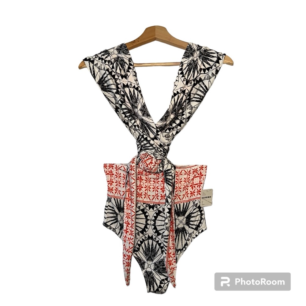 Free People Intimately Convertible Bodysuit 100 Ways Tie Thong Size S NWT